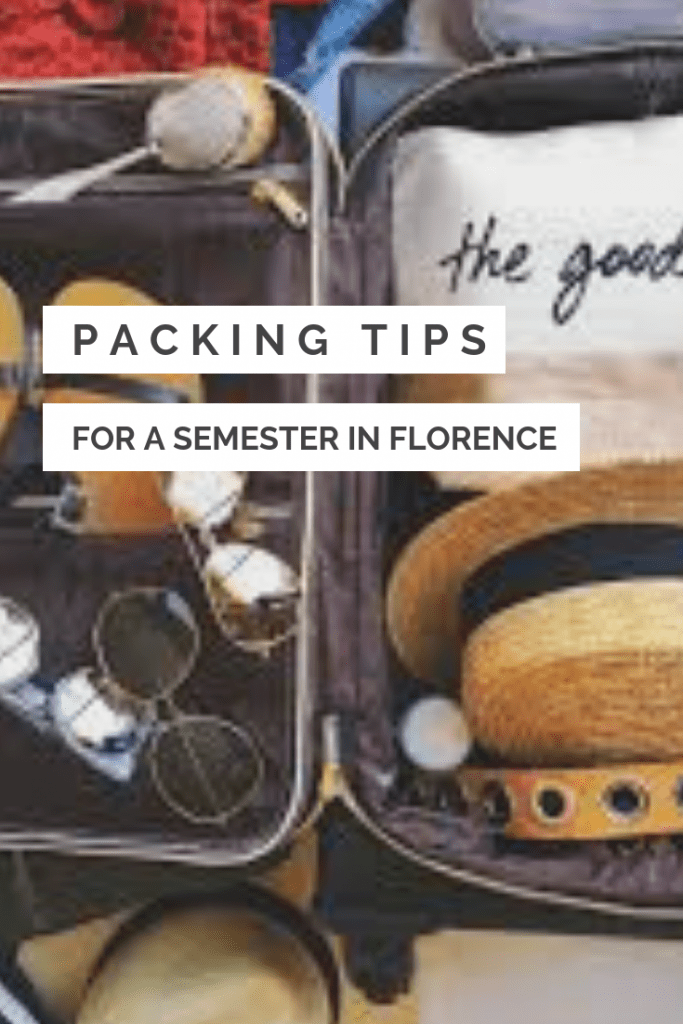 Florence Student Travels Packing