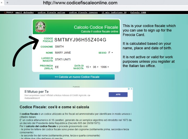 Campus Florence Carta Freccia How To