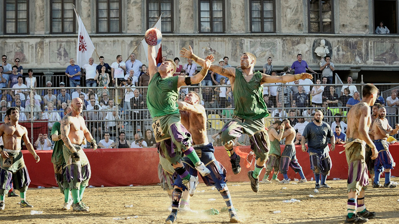 Calcio Storico Historic Medieval Football Match in Florence